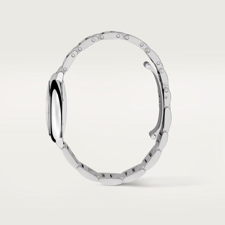 Ballon Bleu 33mm Steel Automatic Silver Guilloché Dial Steel Bracelet Watch