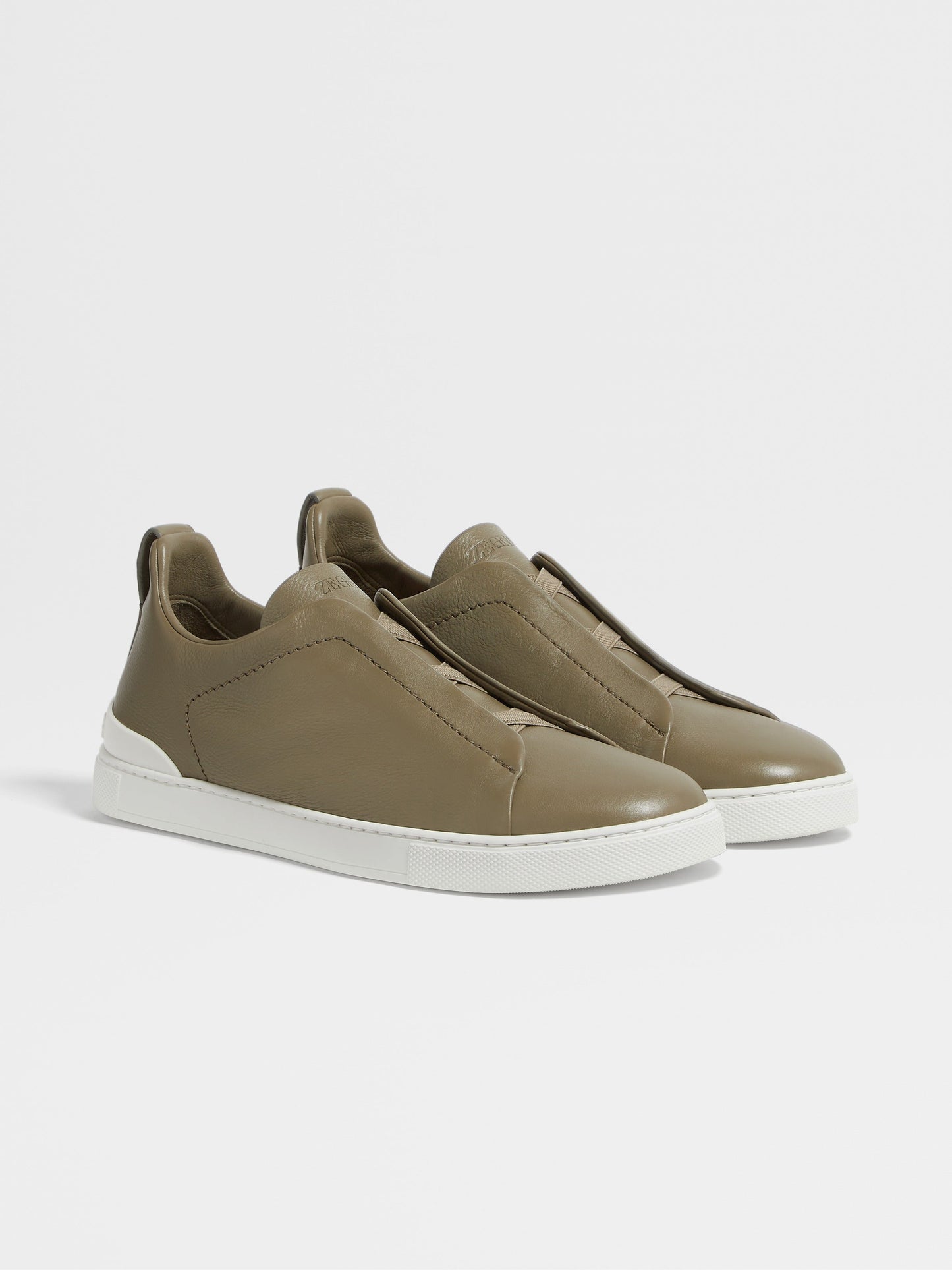 Light Blue - Brown ZEGNA Triple Stitch™ SECONDSKIN Sneakers