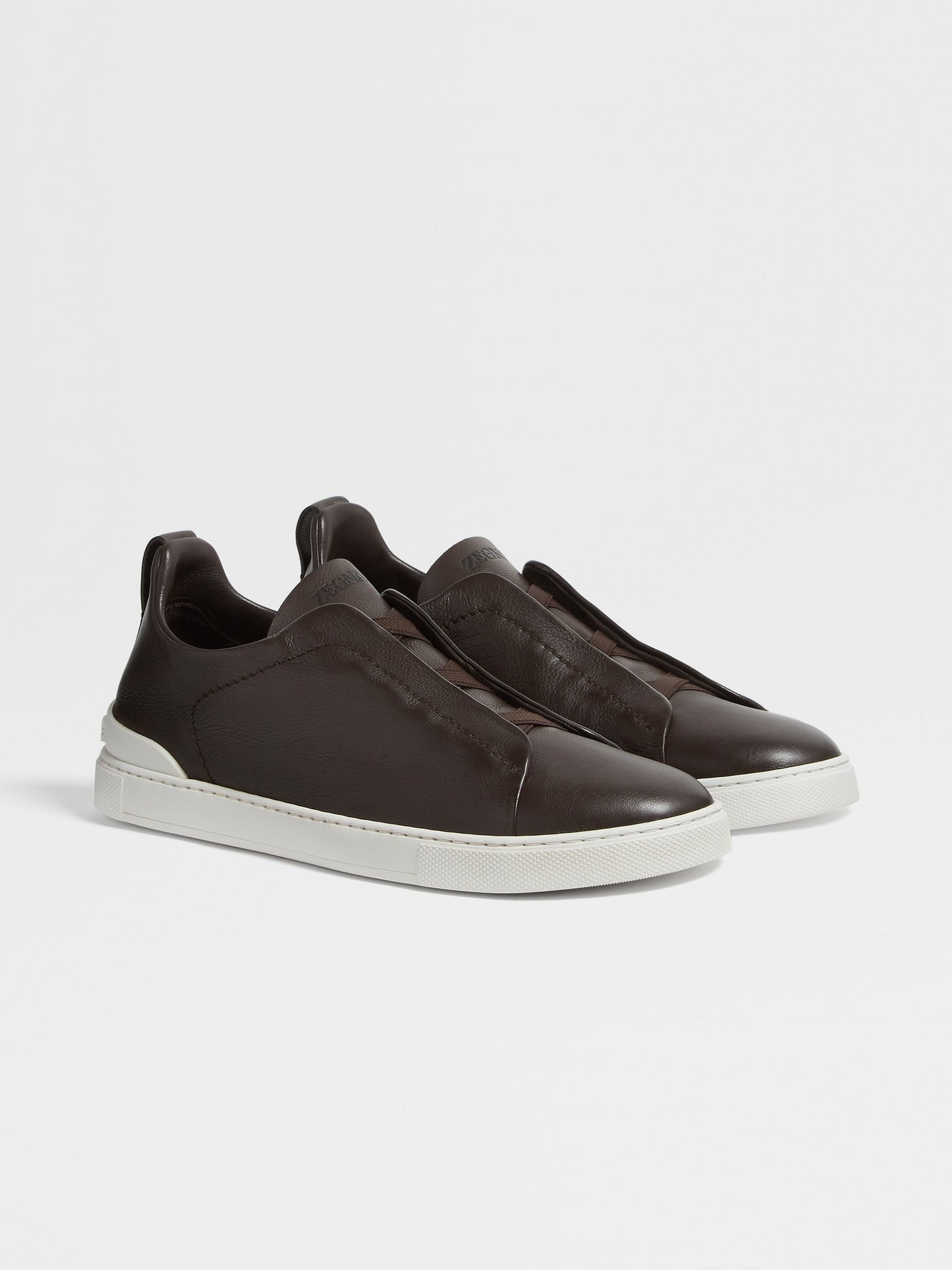 Light Blue - Brown ZEGNA Triple Stitch™ SECONDSKIN Sneakers