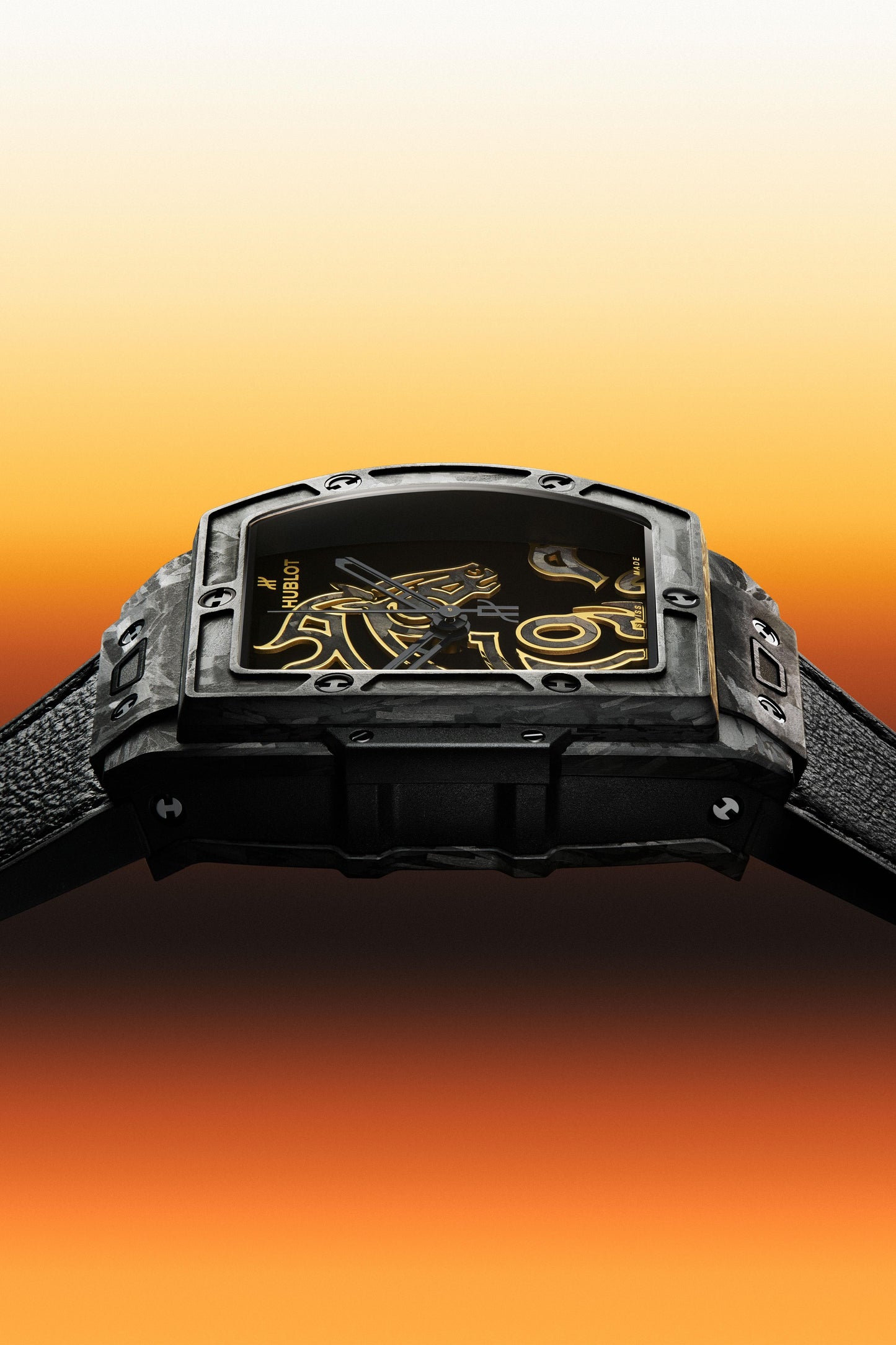 Spirit of Big Bang Year Of The Horse Frosted Carbon 42 mm Watch