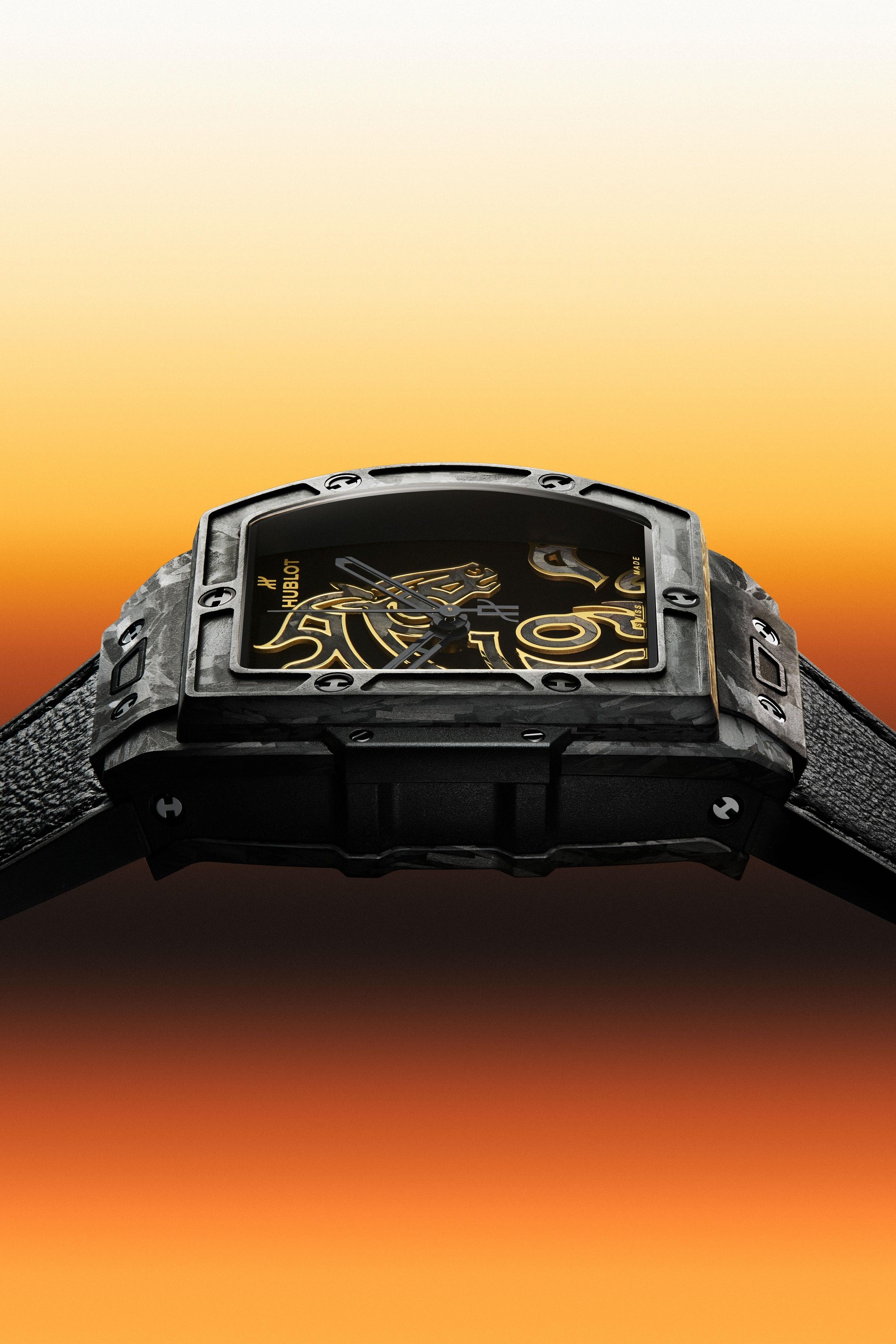 Spirit of Big Bang Year Of The Horse Frosted Carbon 42 mm Watch