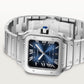 Santos de Cartier Large 39.8mm Steel Graduated Blue Dial Steel Bracelet Self-Winding Watch