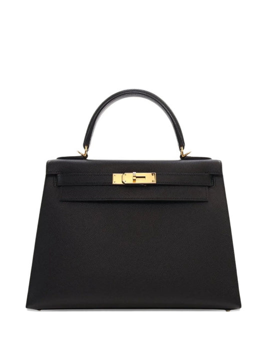 Hermès Kelly 25  Epsom Black / Gold  Hardware 01