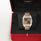 Santos-Dumont Extra-Large 46.6mm x 33.9mm Platinum Brown Sunray Dial Brown Alligator Strap Manual-Winding Watch