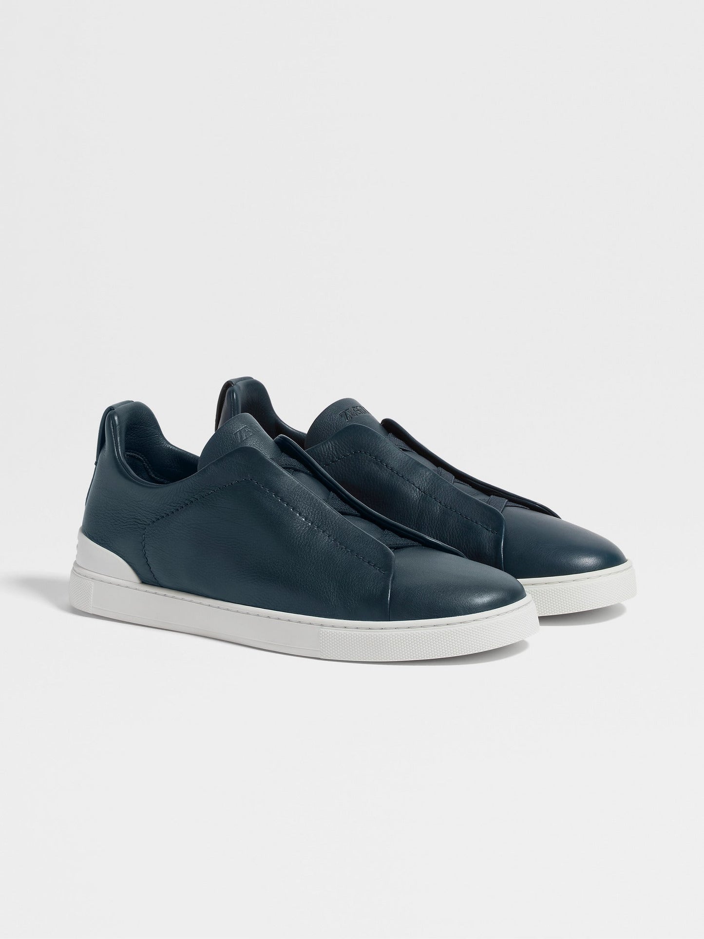 Light Blue - Brown ZEGNA Triple Stitch™ SECONDSKIN Sneakers