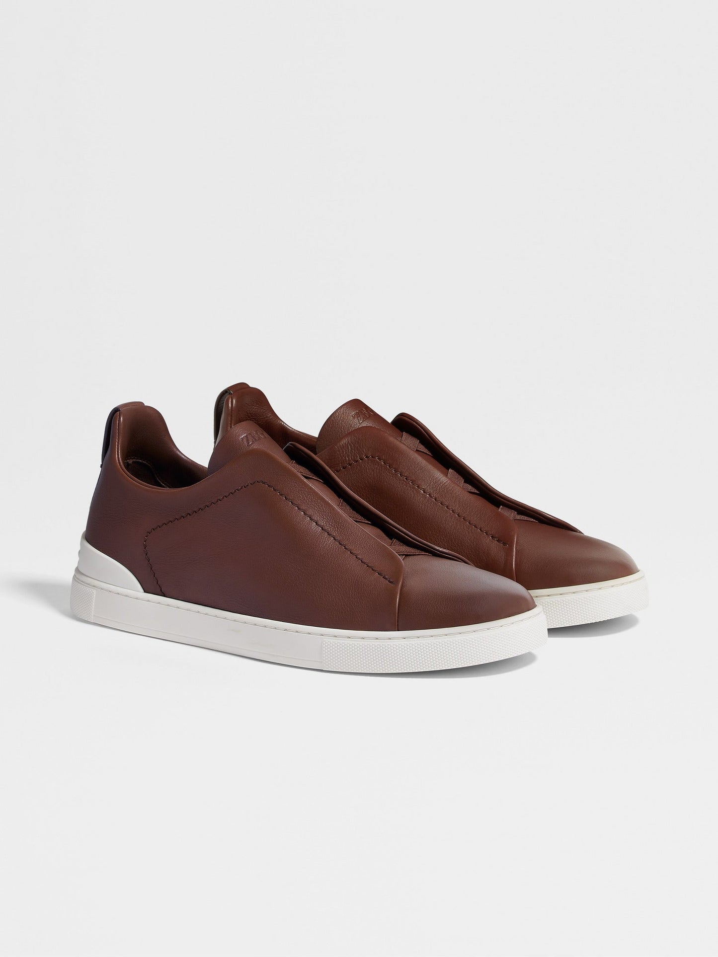 Light Blue - Brown ZEGNA Triple Stitch™ SECONDSKIN Sneakers