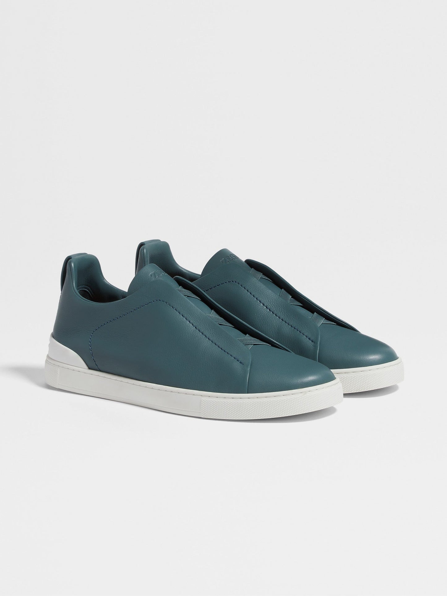 Light Blue - Brown ZEGNA Triple Stitch™ SECONDSKIN Sneakers