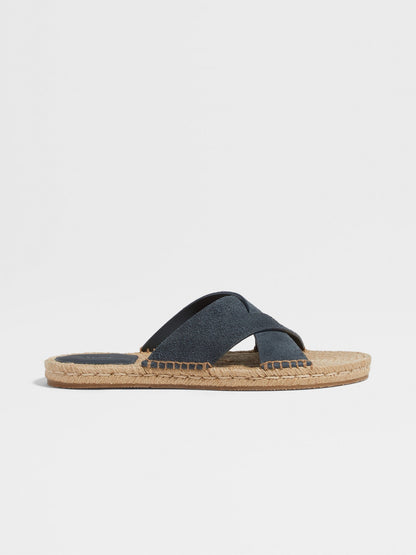ZEGNA Suede espadrille sandals