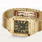 Santos-Dumont Extra-Large 43.5mm x 31.4mm Yellow Gold Obsidian Dial Yellow Gold Bracelet Self-Winding Watch