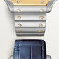 Santos de Cartier Large 39.7mm Steel Yellow Gold Bezel Skeleton Dial Steel Bracelet Manual-Winding Watch