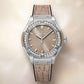 Classic Fusion Titanium Taupe Diamonds 33 mm