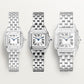 Panthère de Cartier Small 23mm x 30mm Steel Blue Crown Silvered Dial Steel Bracelet Quartz Watch