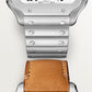 Santos de Cartier Large 39.8mm Steel Blue Crown Silvered Opaline Dial Steel Bracelet Self-Winding Watch