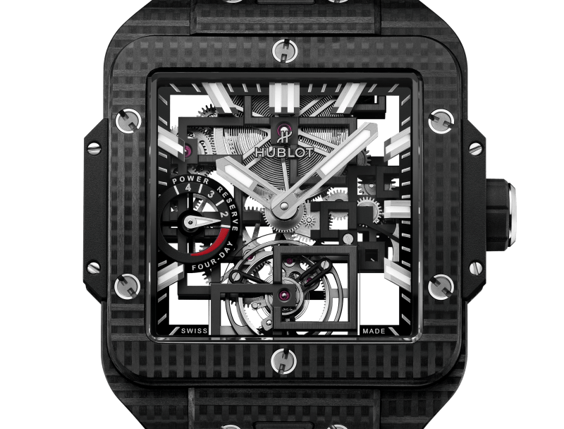 Square Bang Tourbillon 4-Day Power Reserve 3D Carbon 42 mm Watch