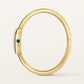 Baignoire Mini 24.6mm x 18.7mm Yellow Gold Sapphire Crown Silvered Dial Yellow Gold Bracelet Quartz Watch
