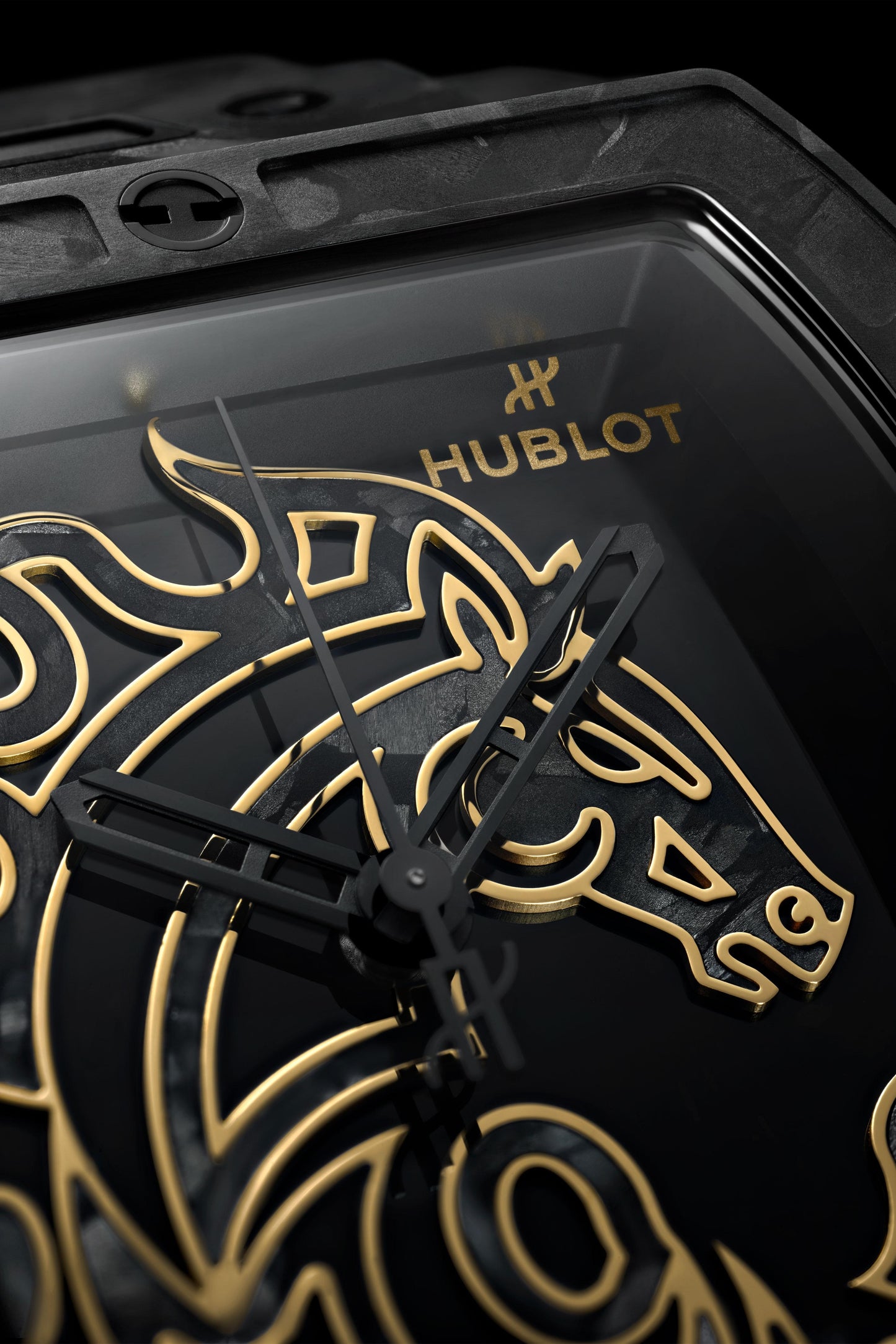 Spirit of Big Bang Year Of The Horse Frosted Carbon 42 mm Watch