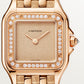 Panthère Small 30.3mm x 22.0mm Rose Gold Diamond Bezel Diamond Crown Rose Gold Dial Rose Gold Bracelet Quartz Watch