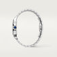 Santos de Cartier Large 39.8mm Steel Blue Crown Silvered Opaline Dial Steel Bracelet Self-Winding Watch