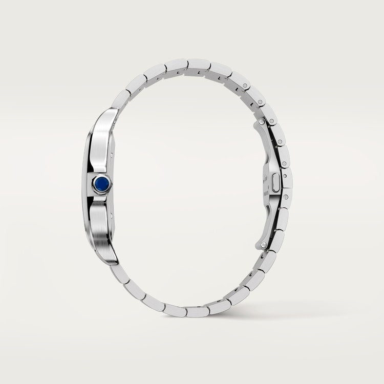 Santos de Cartier Large 39.8mm Steel Blue Crown Silvered Opaline Dial Steel Bracelet Self-Winding Watch