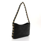 Lambskin Quilted Small CC Links Hobo Black