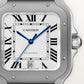 Santos de Cartier Large 39.8mm Titanium Silvered Opaline Dial Titanium Bracelet Self-Winding Watch