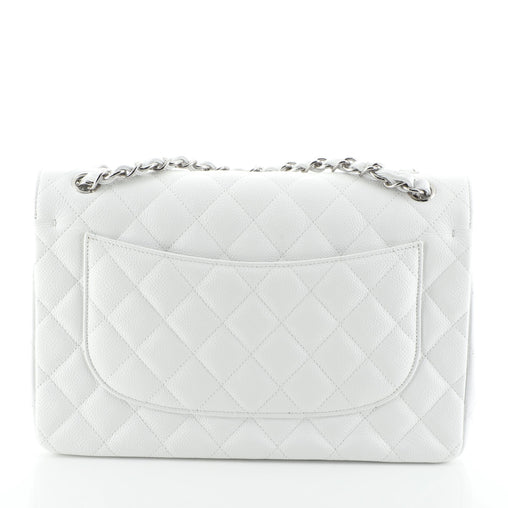 Classic Double Flap Bag Quilted Caviar Jumbo
