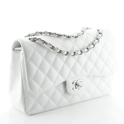Classic Double Flap Bag Quilted Caviar Jumbo
