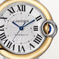 Ballon Bleu 33mm Steel Yellow Gold Automatic Silver Guilloché Dial Two-Tone Bracelet Watch