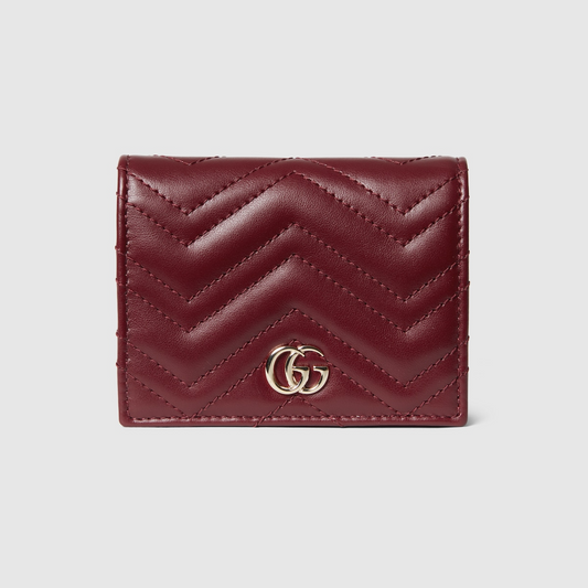 Gucci Marmont Quilted Card Case Wallet