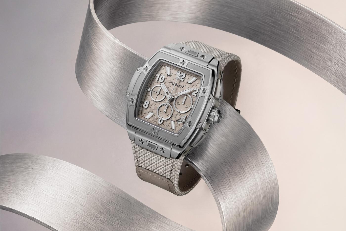 Spirit of Big Bang Essential Taupe 42 mm Titanium Skeleton Chronograph Watch