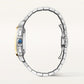 Santos de Cartier Large 47.5mm Steel Yellow Gold Chronograph Silvered Dial Steel Bracelet Self-Winding Watch