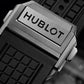 Square Bang Unico Titanium 42 mm Black Rubber Strap Watch
