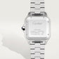 Santos de Cartier Large 39.8mm Steel Blue Crown Silvered Opaline Dial Steel Bracelet Self-Winding Watch