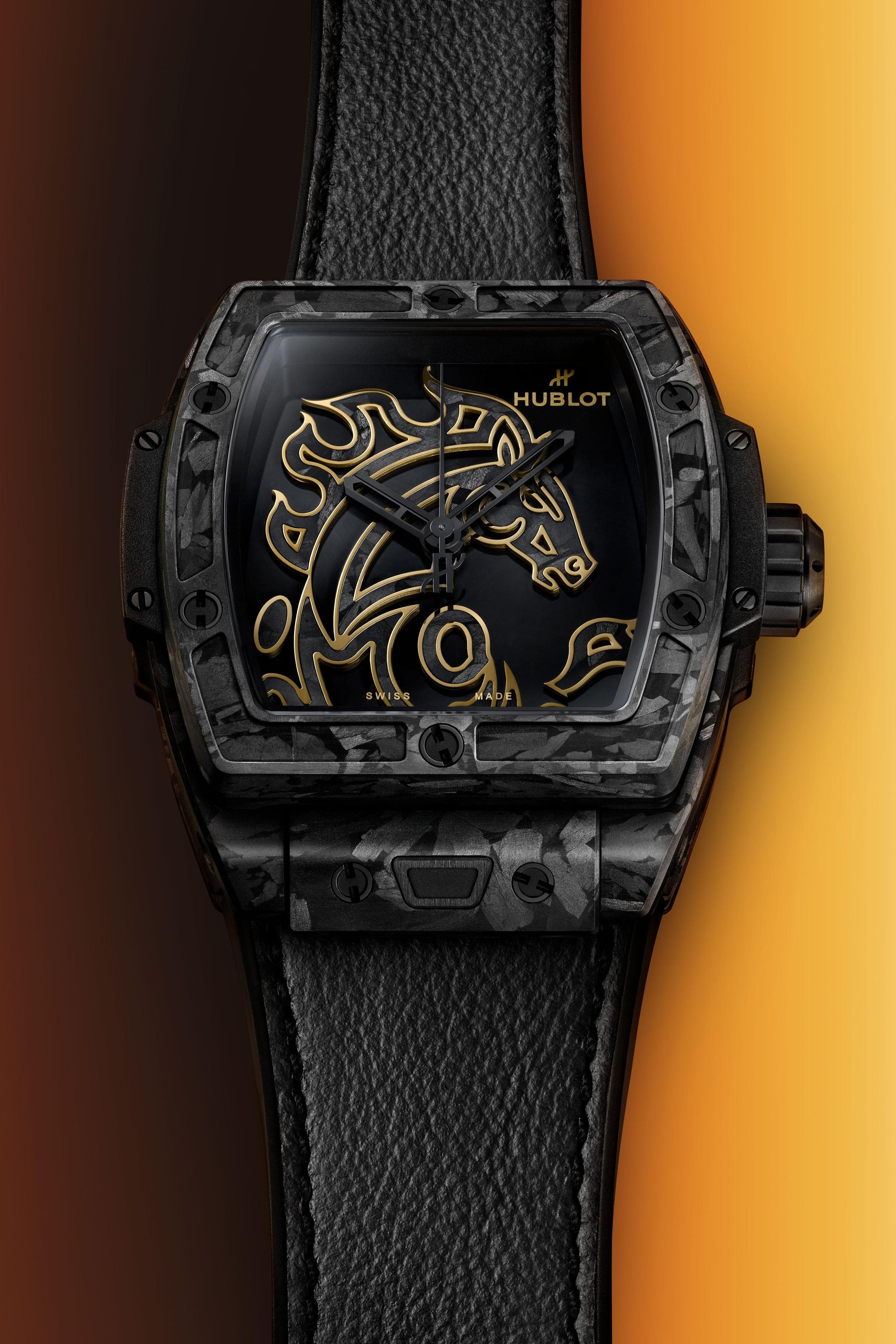 Spirit of Big Bang Year Of The Horse Frosted Carbon 42 mm Watch