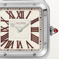 Santos-Dumont Extra-Large 46.6mm x 33.9mm Platinum Red Jasper Dial Brown Alligator Strap Self-Winding Watch