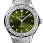 Classic Fusion Titanium Green Diamonds 38 mm