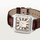 Santos-Dumont Extra-Large 46.6mm x 33.9mm Platinum Red Jasper Dial Brown Alligator Strap Self-Winding Watch