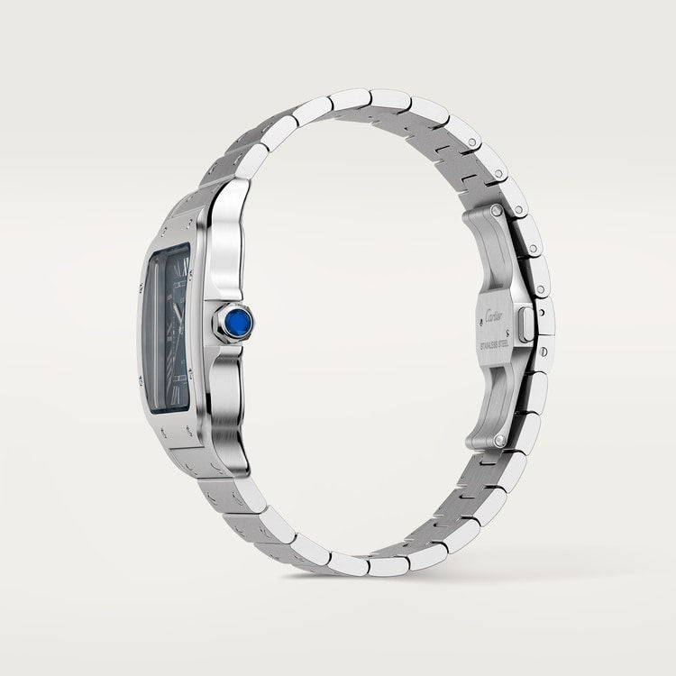 Santos de Cartier Large 39.8mm Steel Graduated Blue Dial Steel Bracelet Self-Winding Watch