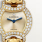 Panthère de Cartier Small 22.2mm Yellow Gold Diamond Bezel Tsavorite Eyes Golden Dial Yellow Gold Bracelet Quartz Watch