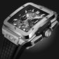 Square Bang Unico Titanium 42 mm Black Rubber Strap Watch