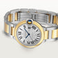 Ballon Bleu 36mm Steel Gold Automatic Silver Guilloché Dial Two-Tone Strap Watch