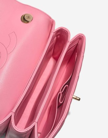 Pink Quilted Leather CC Trendy Flap