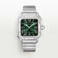 Santos de Cartier Large 39.8mm Steel Green Dial Steel Bracelet Self-Winding Watch