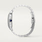 Santos de Cartier Dual Time Large 40.2mm Steel Blue Crown Anthracite Gray Dial Steel Bracelet Automatic Watch