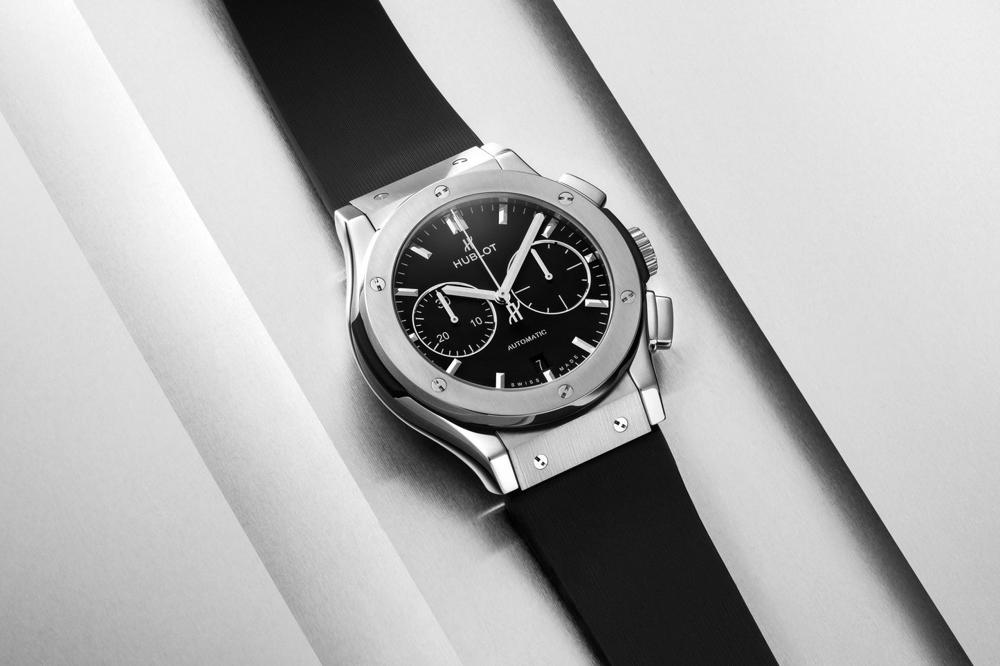 Classic Fusion Chronograph Titanium on Rubber Watch