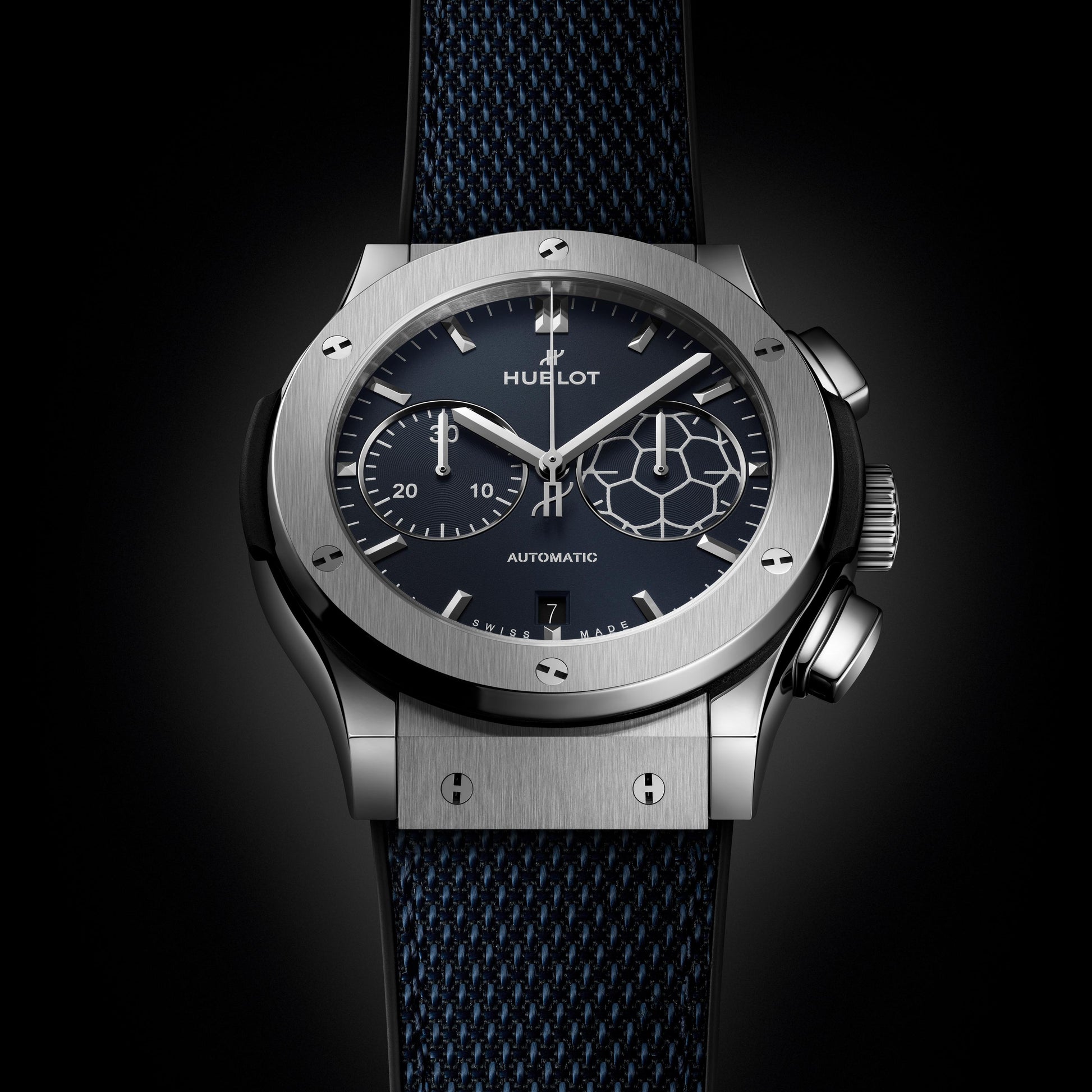 Classic Fusion Chronograph Titanium Blue Victory 45 mm