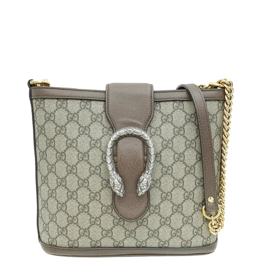 Gucci Ebony GG Supreme Dionysus Medium Bucket