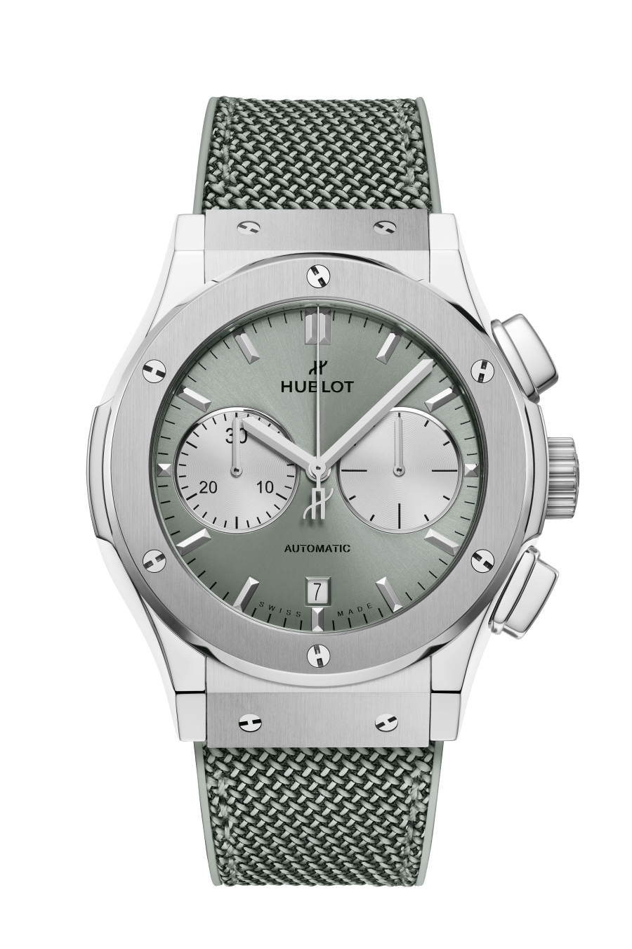 Classic Fusion Chronograph Titanium Sage Green 45 mm