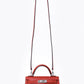 Red Swift Mini Kelly II Sellier Sliver Hardware  01