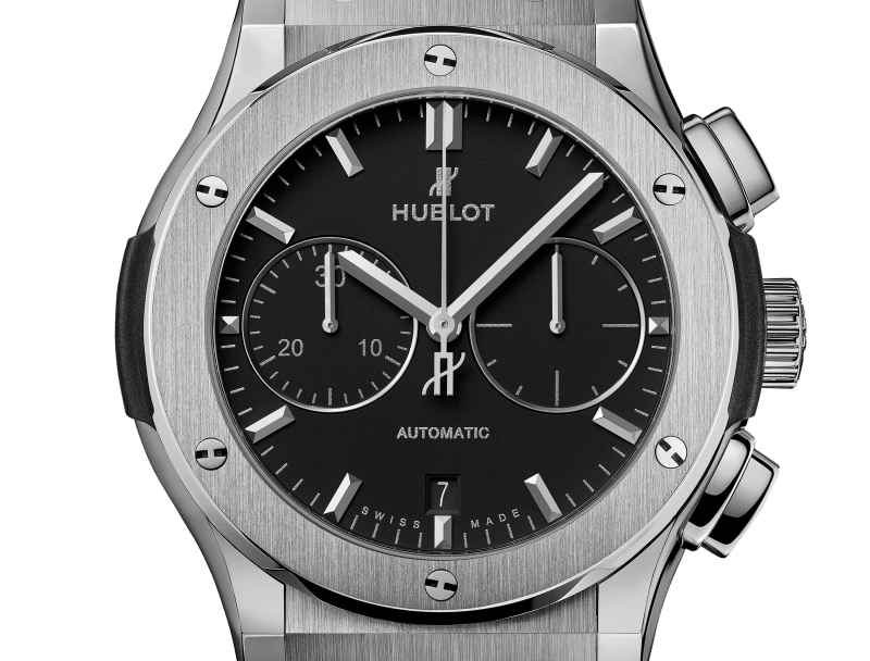 Classic Fusion Chronograph Titanium on Rubber Watch